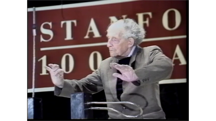 Leon Theremin at Stanford University 1991