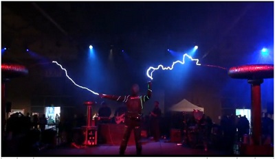 ArcAttack plays Tesla coils like a theremin