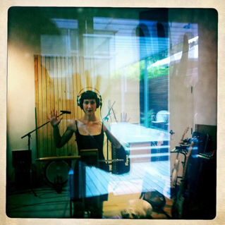 Yvonne Lambert in the studio