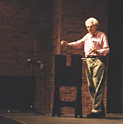 Bob Moog plays a Big Briar theremin