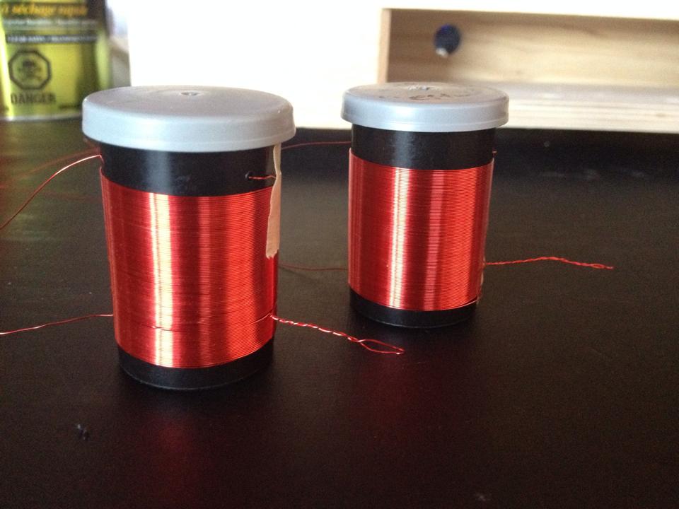 two coils on two film cannisters