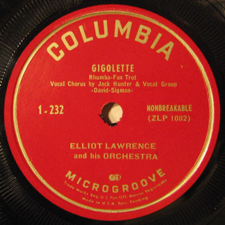 Gigolette red record label with link to audio file